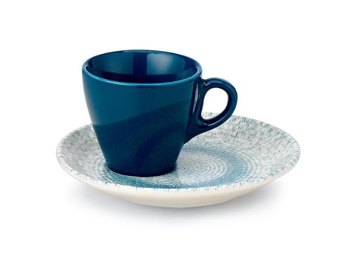 Σετ Φλυτζάνια Καφέ 6τμχ In-glaze Πορσελάνης 100ml Capri CRYSPO TRIO 47.140.17 (Υλικό: Πορσελάνη, Χρώμα: Μπλε) - CRYSPO TRIO - 47.140.17